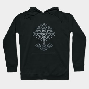 Yggdrasil, silver celtic tree Hoodie